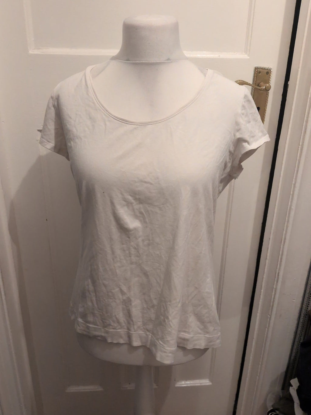 Ladies Papaya Size 22 White Short Sleeve Blouse