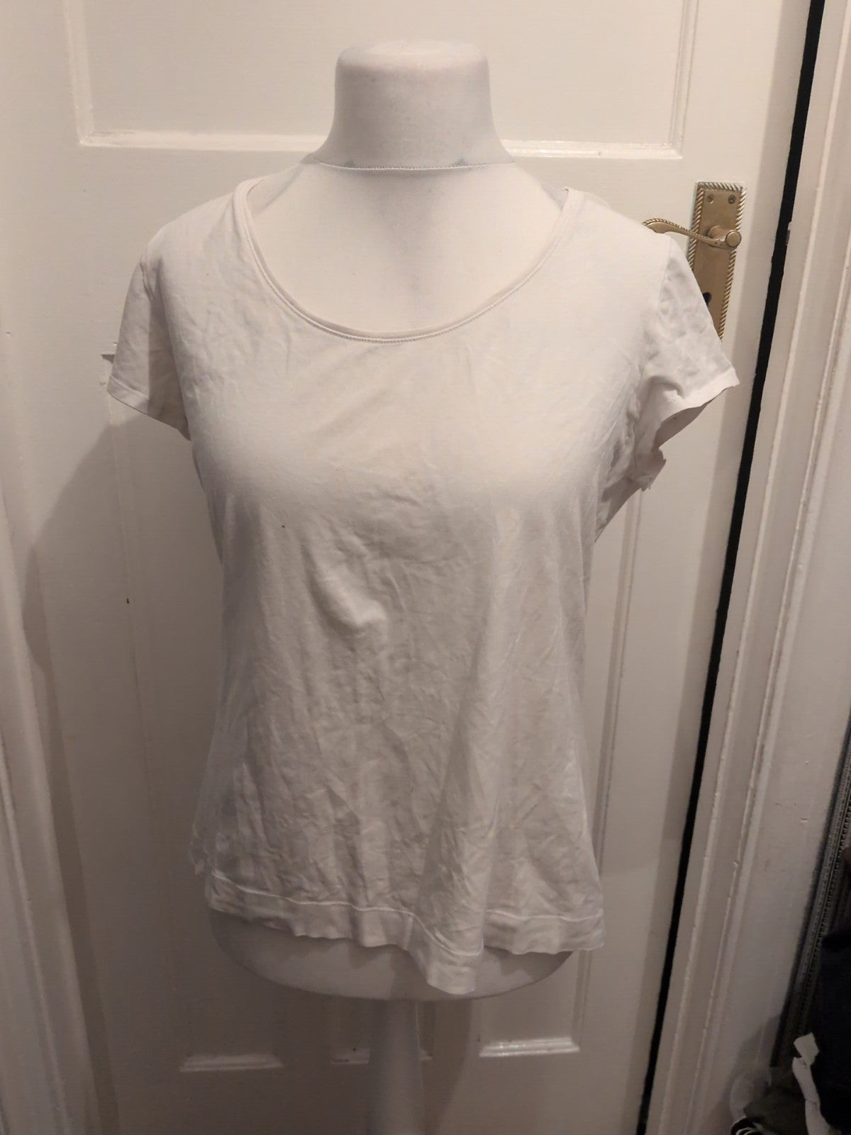 Ladies Papaya Size 22 White Short Sleeve Blouse