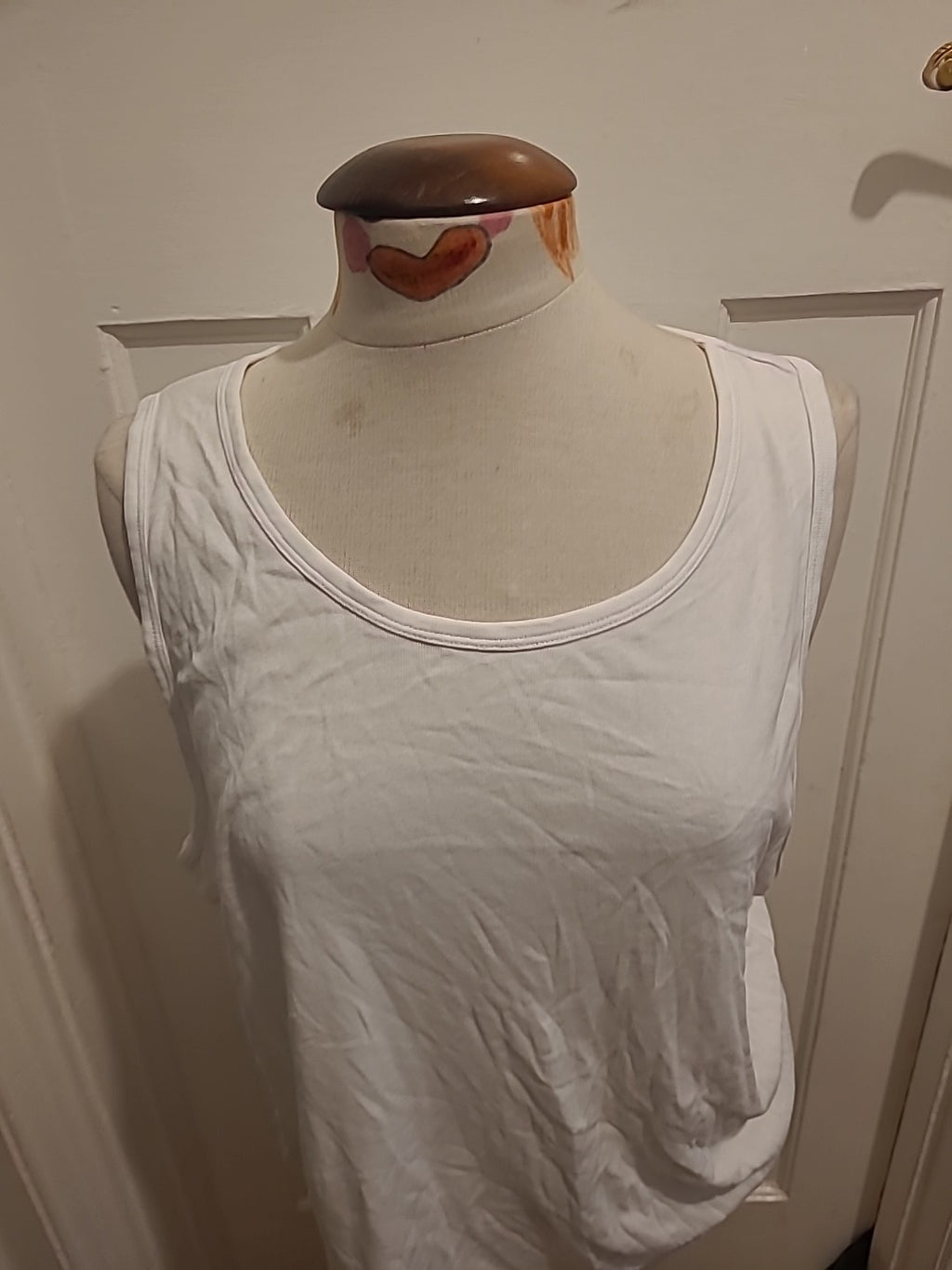 Mens Marks And Spencer Size XL White Short Sleeve Top