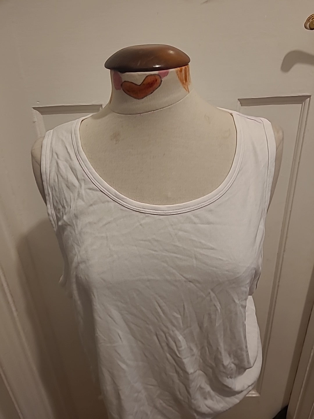 Mens Marks And Spencer Size XL White Short Sleeve Top