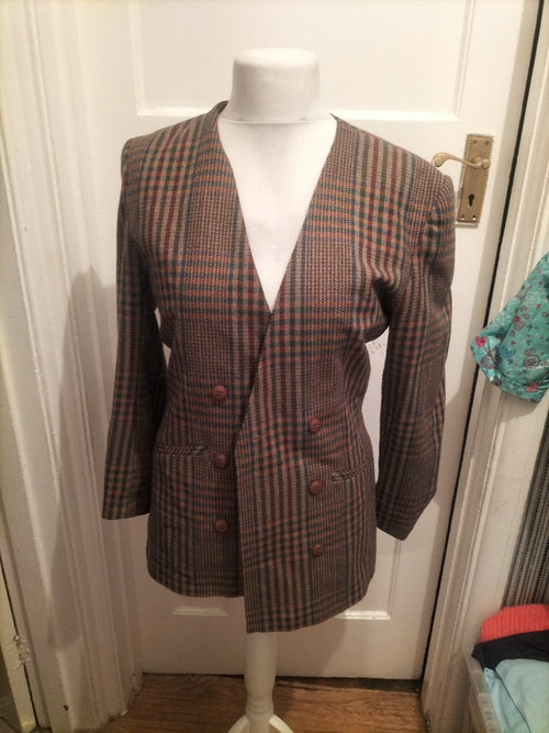 34" Multicoloured Check Blazer