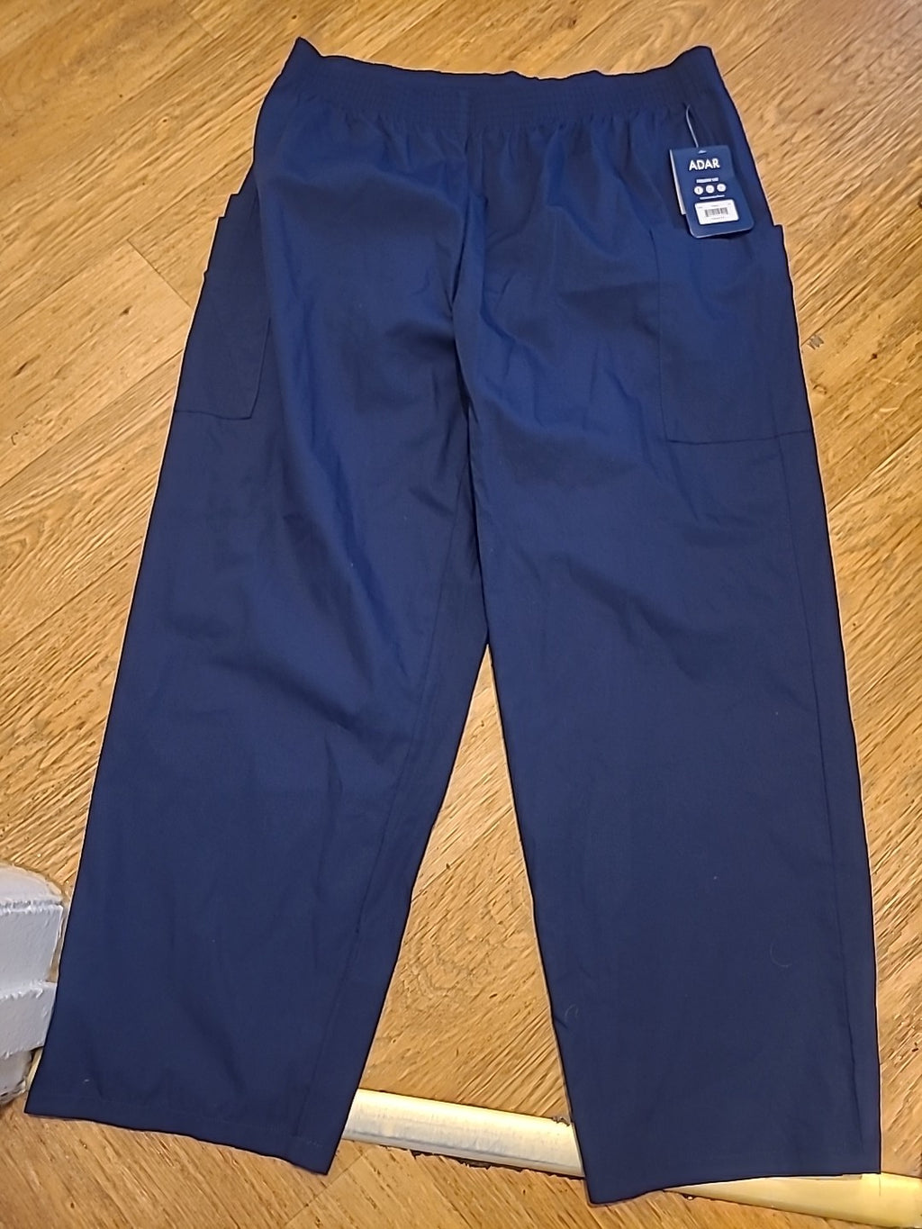 Mens Adar Sise 3XL Navy Classic Fit Trousers Elasticated
