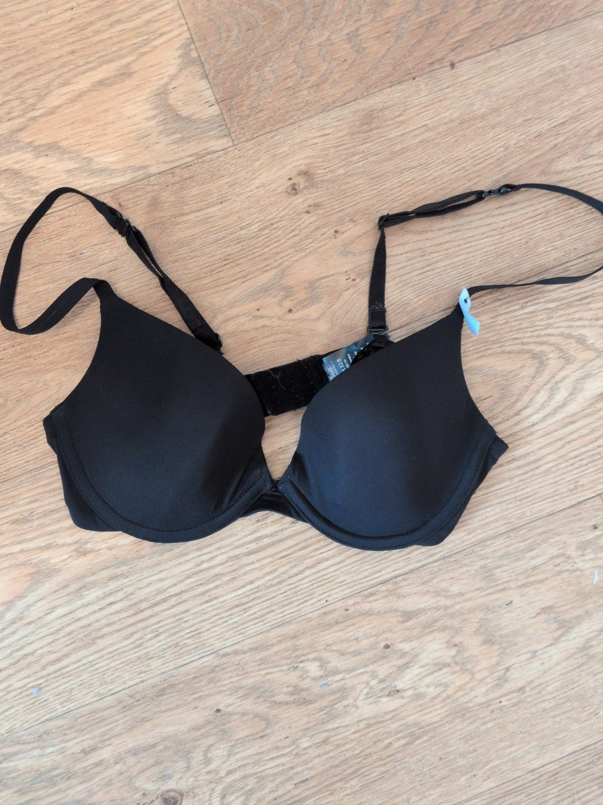 Box Avenue 32b Black Bra Padded And Wired