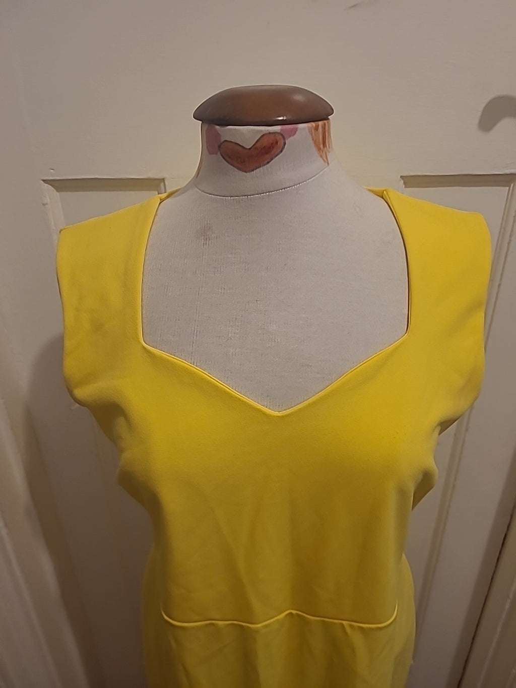 Ladies KDK London Size 16 Yellow Sleeveless Long Dress