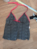 Brand New Marks And Spencer 22 Black White And Pink Swim Top