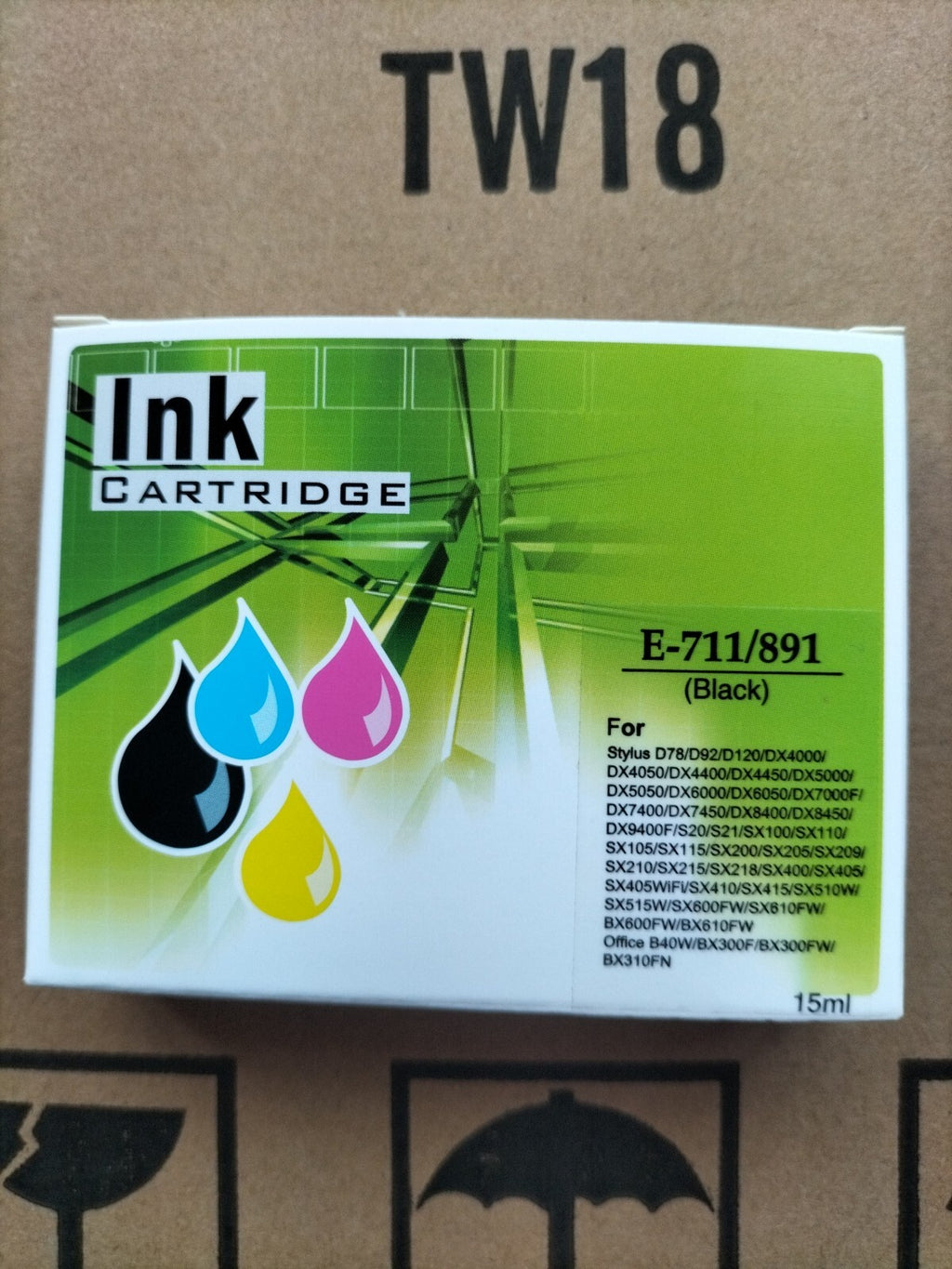 Black Ink Cartridge Compatible with Epson BX3450 CX4300 D120 SX210 SX215 SX415