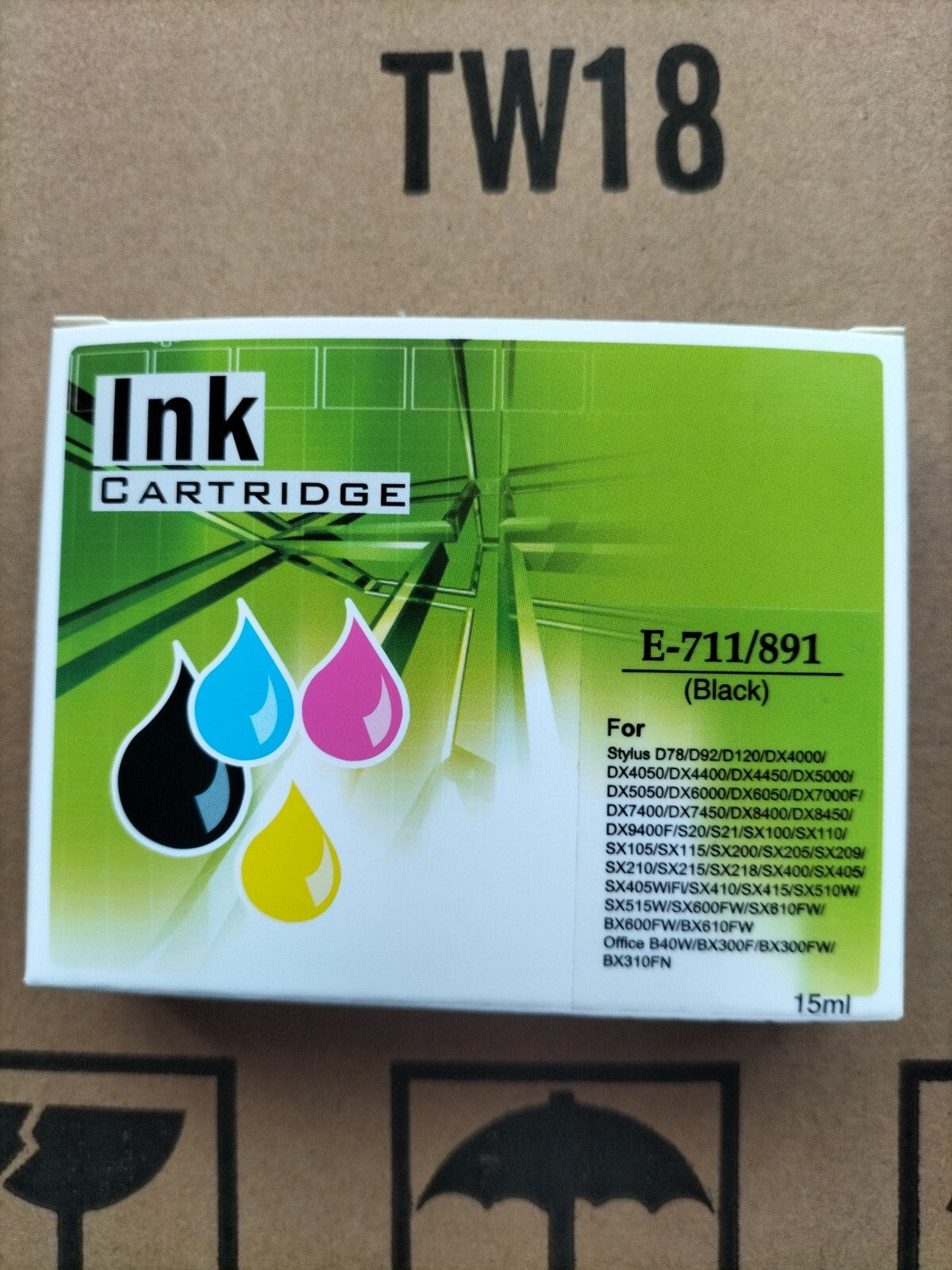 Black Ink Cartridge Compatible with Epson BX3450 CX4300 D120 SX210 SX215 SX415