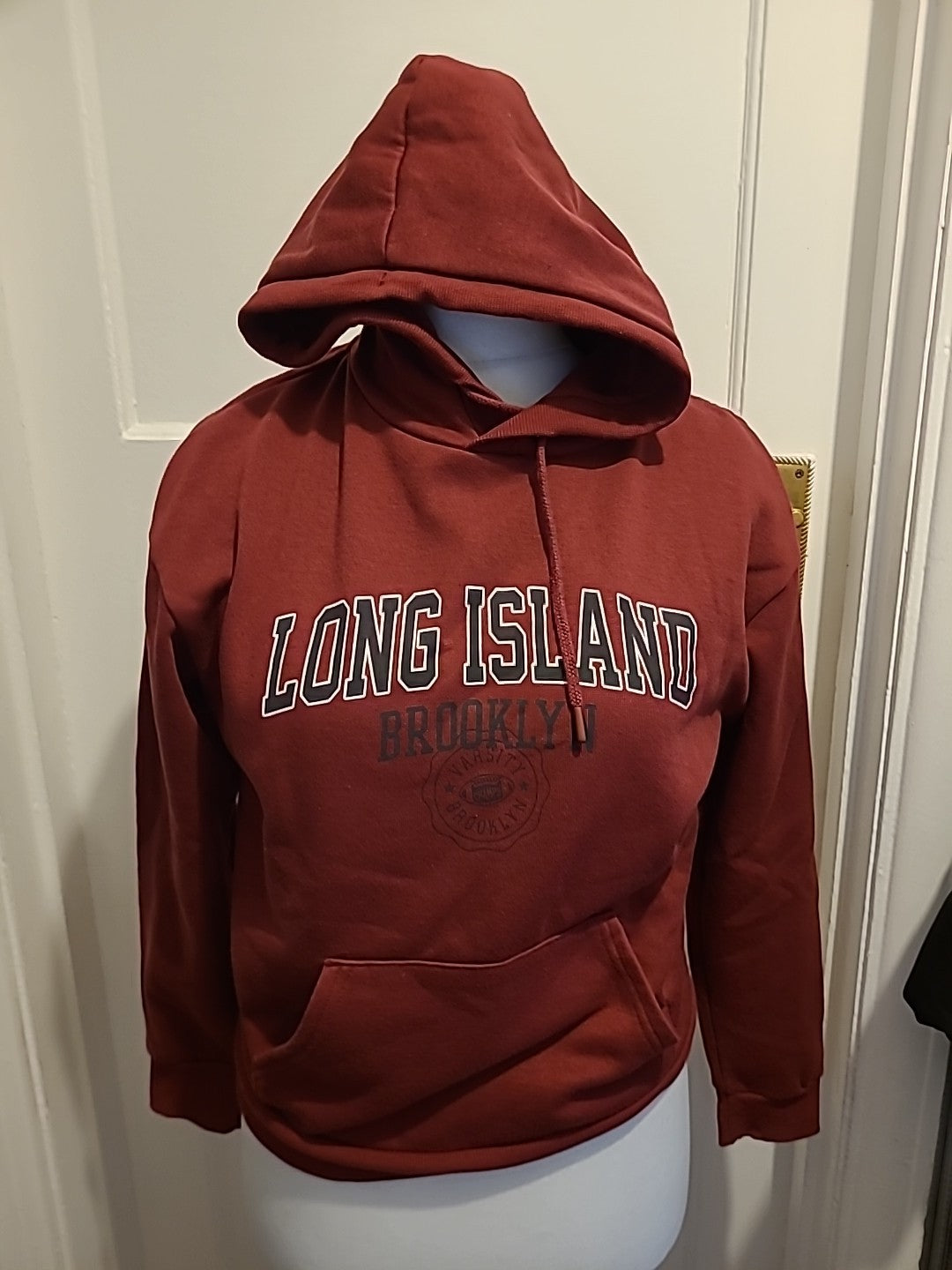 Ladies Primark Size Xs Ruby Red Hooded Jumper