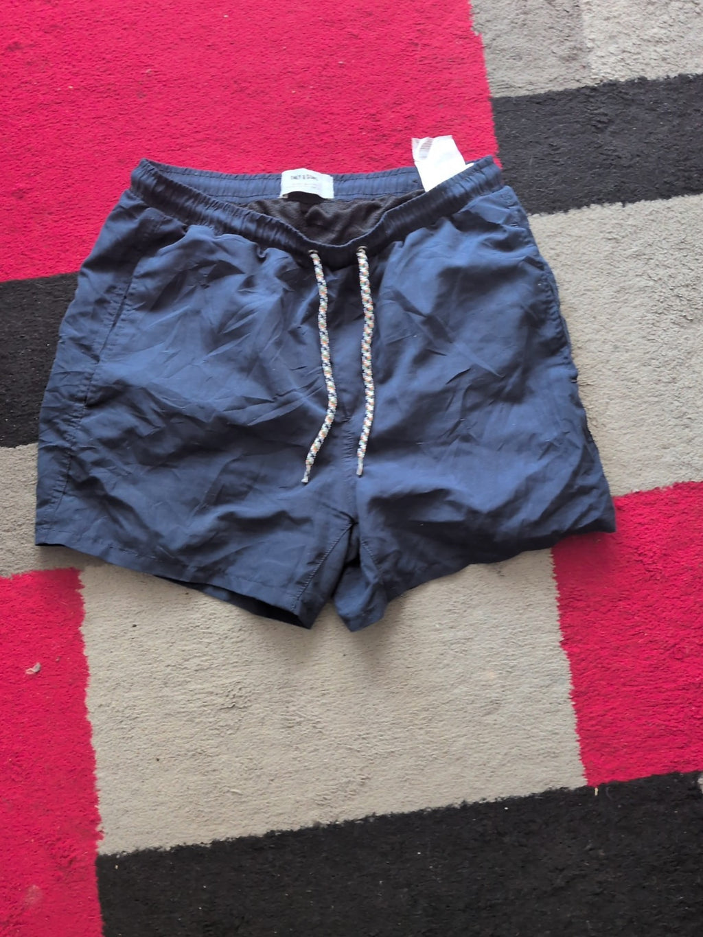 Only And Sons Extra Small Navy Mesh Lined Shorts