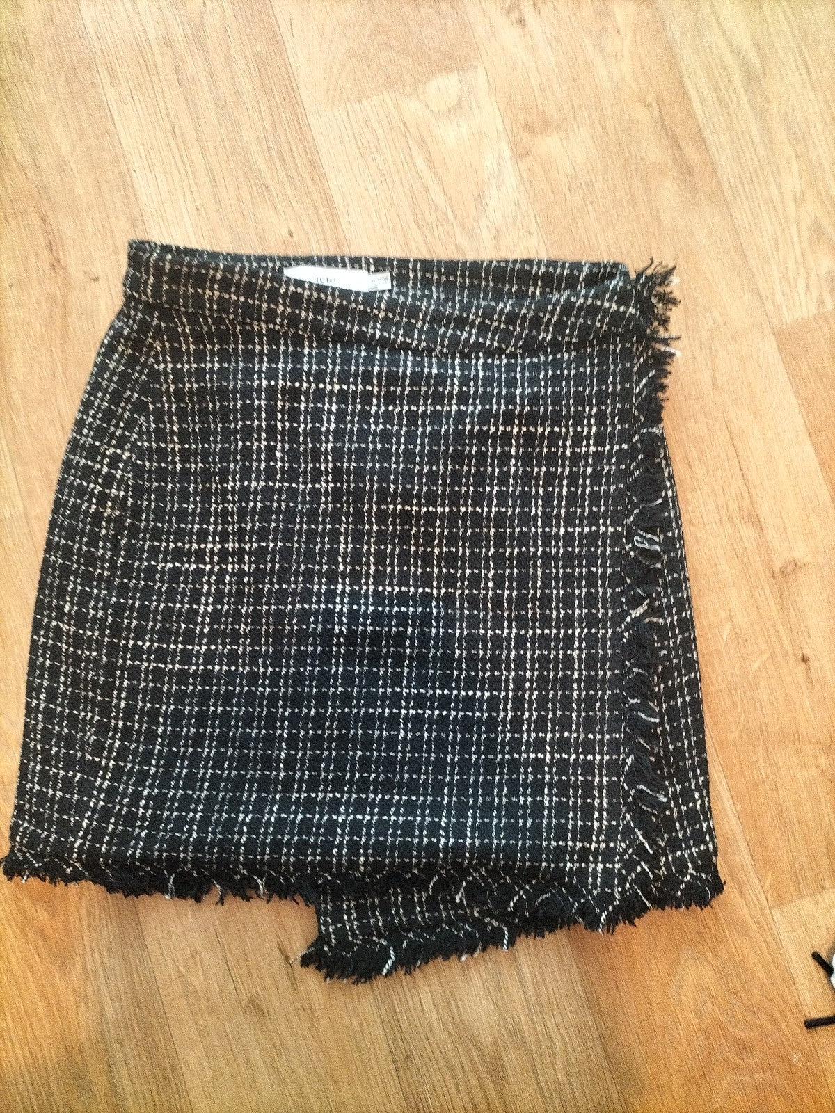 Ladies Ichi Size Euro 36 Black And Brown Wrap Skirt
