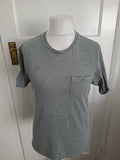 Mens Burton Size Small Grey Round Neck Short Sleeved Tshirt