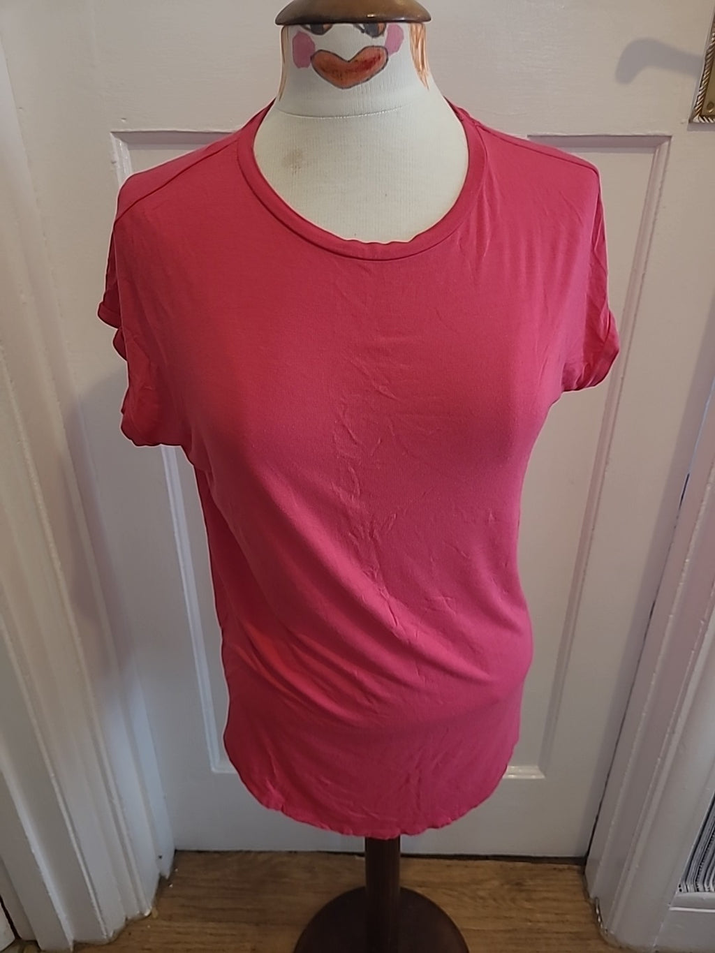Ladies Tu Size 8 Pink Relaxed Longline Fit Tshirt