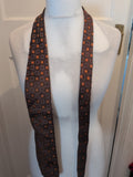 Van Girls Brown Patterned Tie