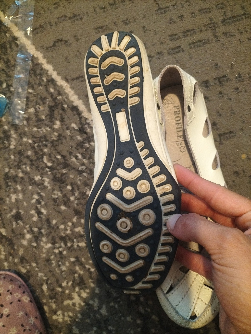 Ladies Profile Size 3 Beige Slip On Dolly Shoes