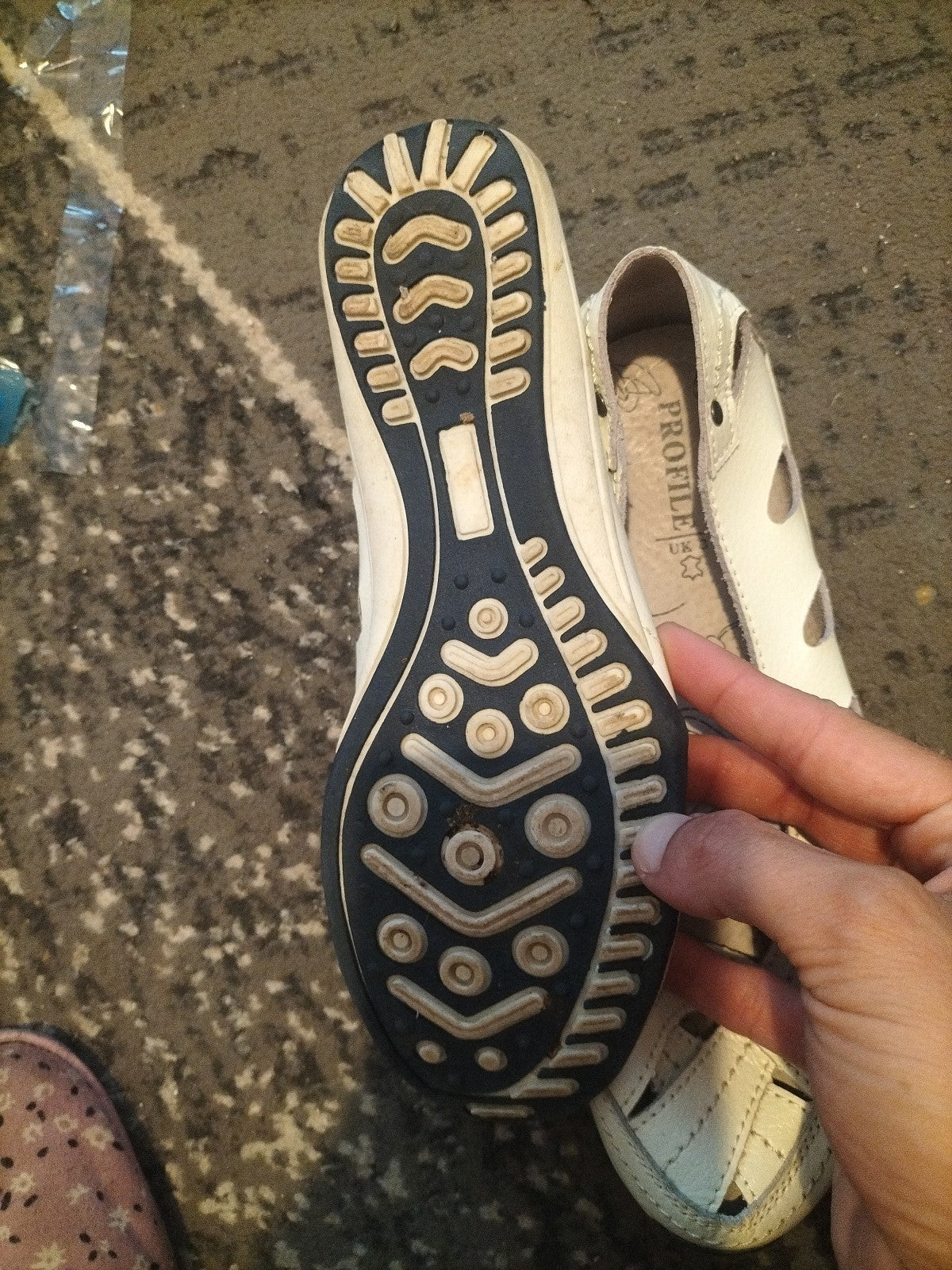 Ladies Profile Size 3 Beige Slip On Dolly Shoes