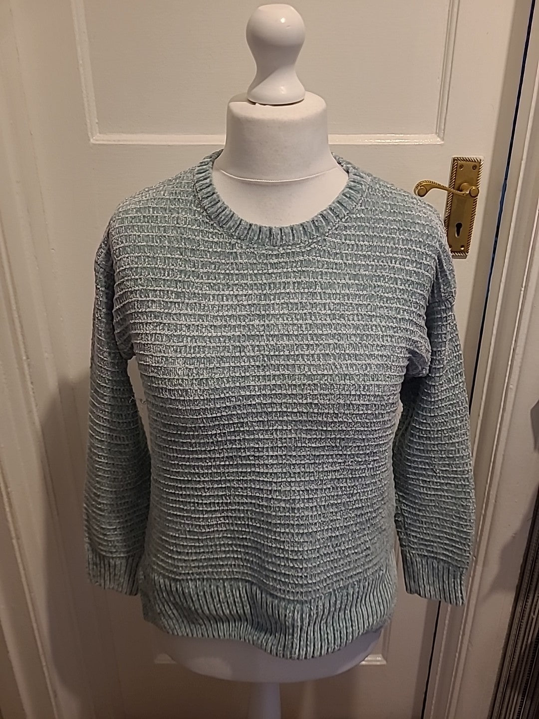 Ladies Bonmarche Size 10 Turquoise Long Sleeved Jumper