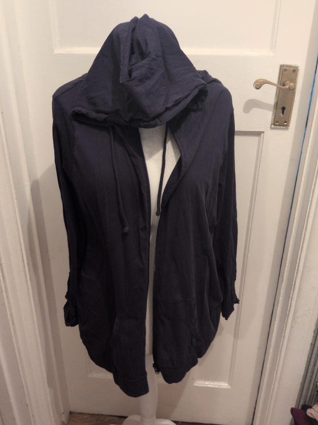 George 24 Navy Ultra Lightweight Full Zip Hoodie