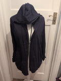 George 24 Navy Ultra Lightweight Full Zip Hoodie