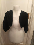 Ladies Jean Allen Size 12 Black Shoulder Shrug