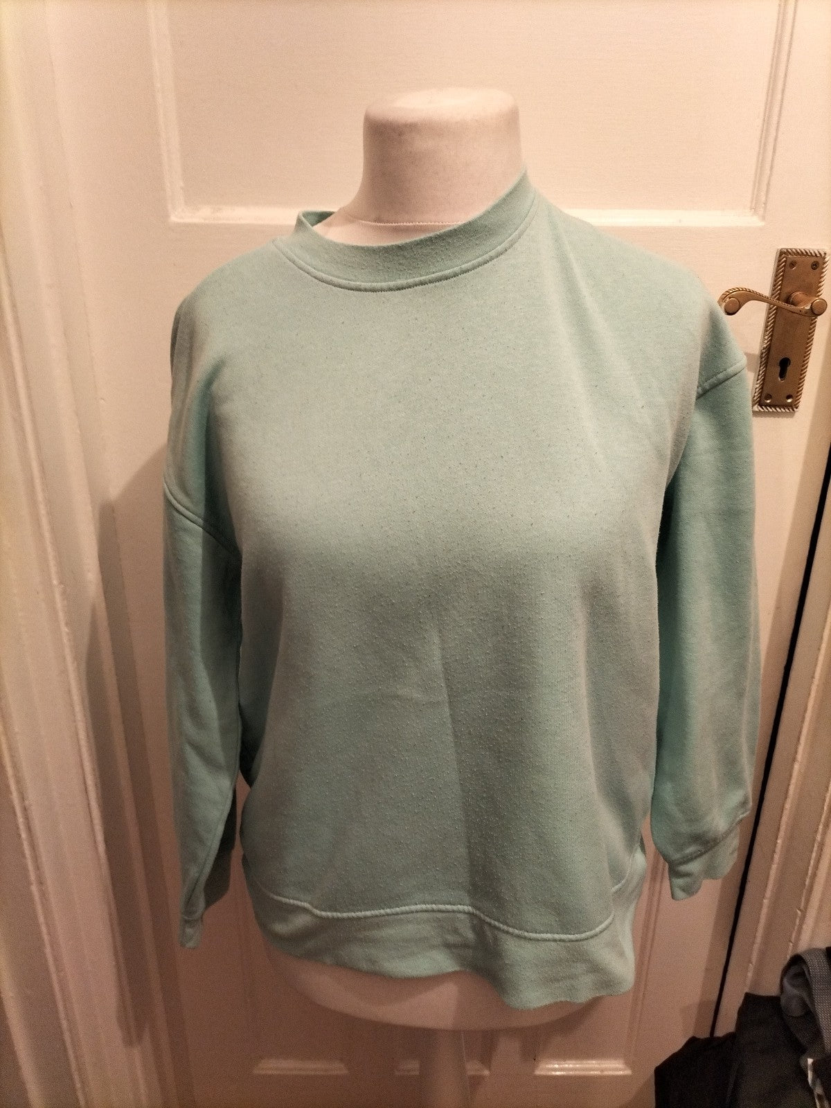 Ladies Primark Size Small 10-12 Aqua Long Sleeve Jumper