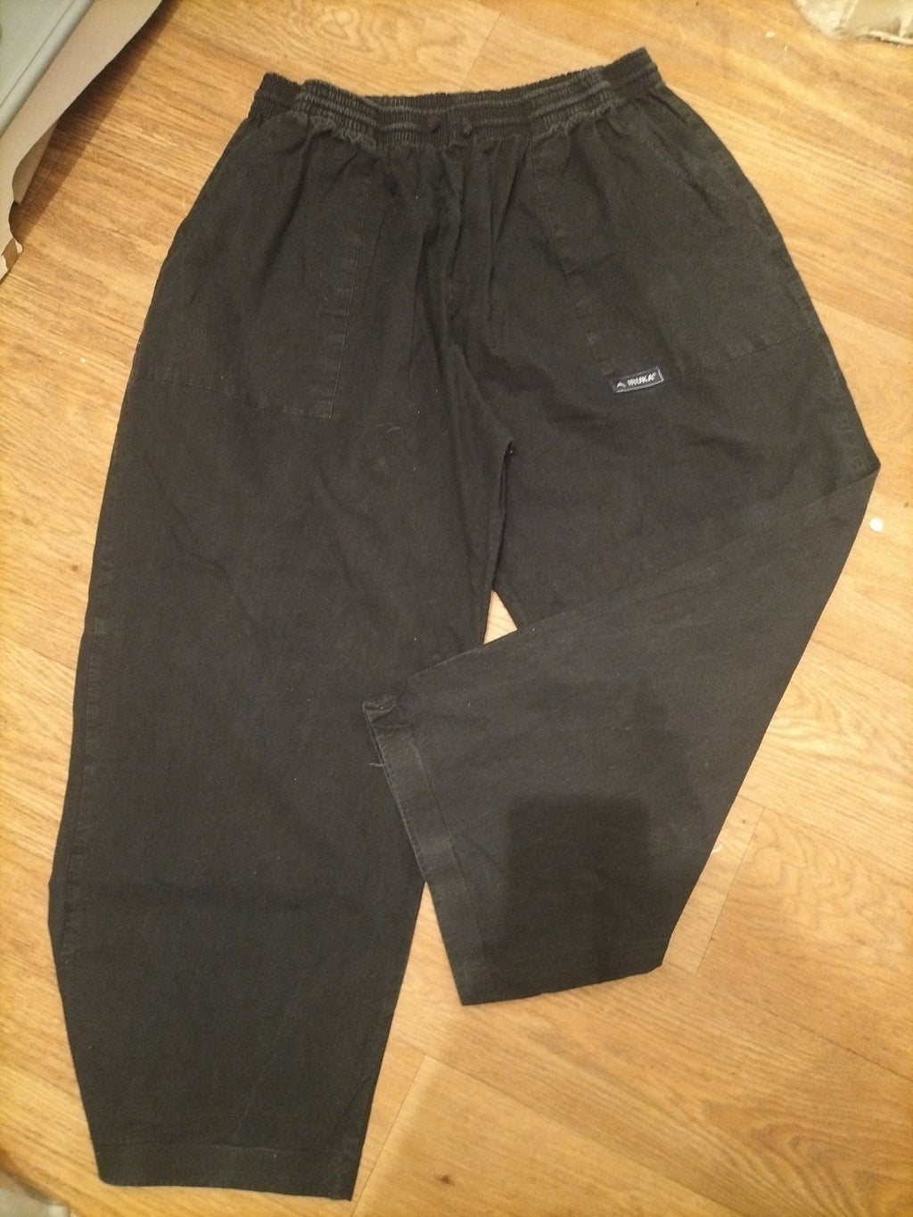 Mens Talla Size 2XL Black Elasticated Jigger Trousers