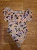 Ladies Newlook Size 14 Pink Floral Top