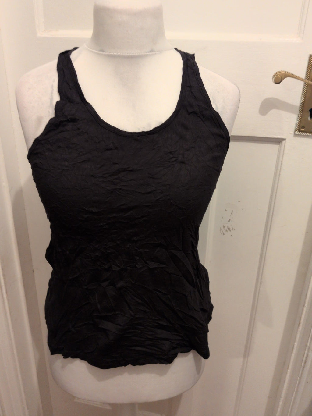 New Look Sport Medium Black Racer Back T-shirt