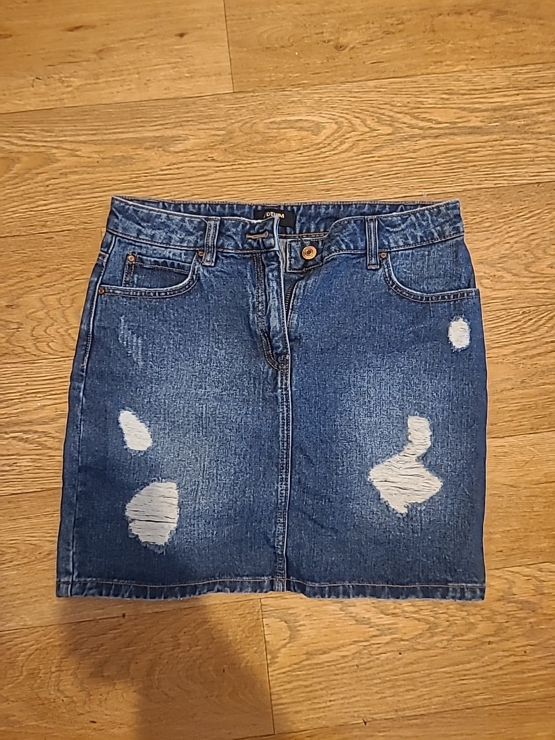 Ladies Papaya Size 10 Denim Skirt