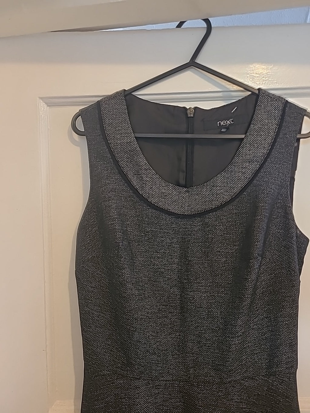 Ladies Next Size 6 Grey Scoop Neck Sleeveless Dress