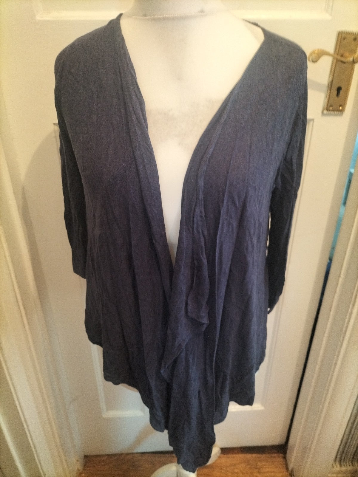 Ladies Tu Size 10 Navy Waterfall Cardigan