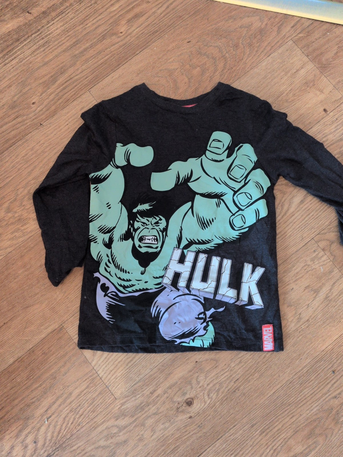 George 4-5 Years Grey Hulk Pyjama Top