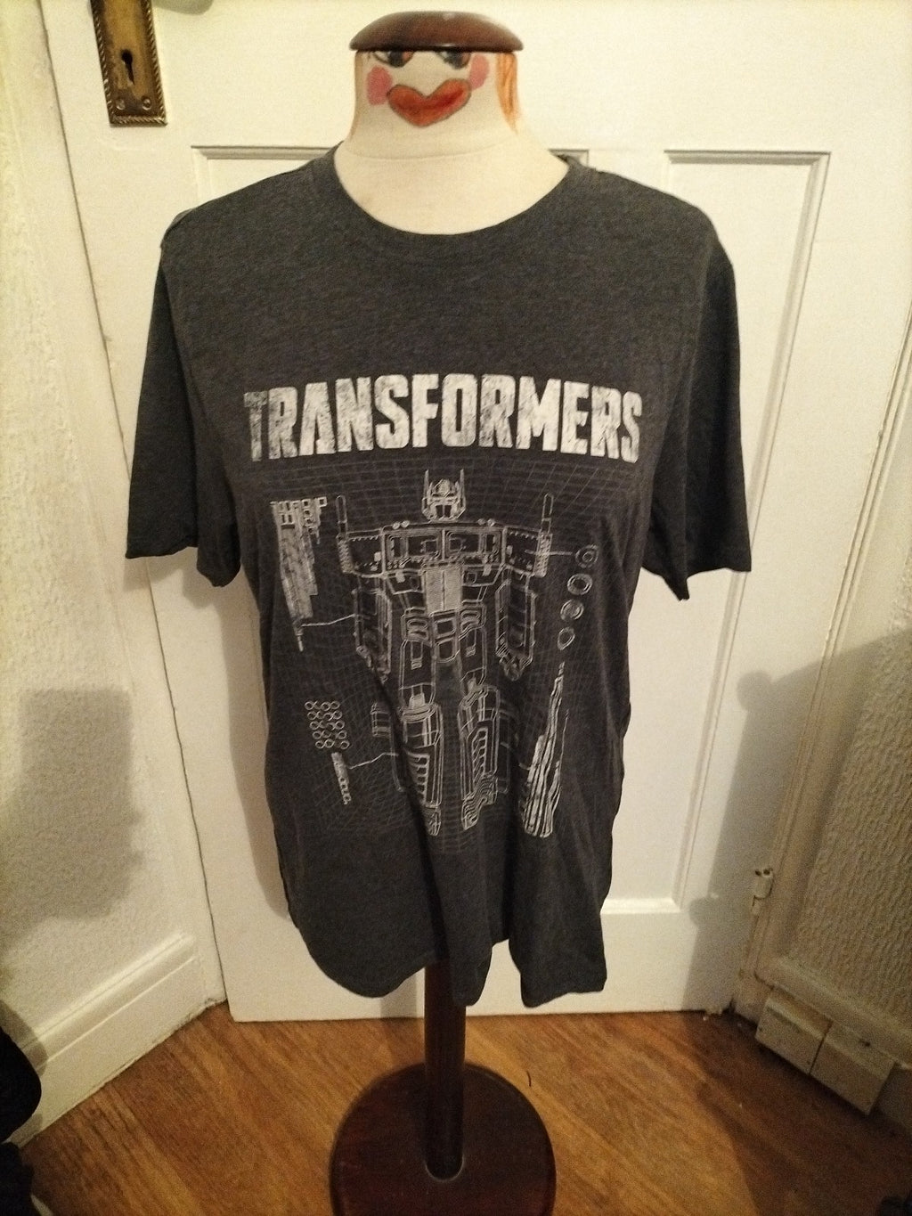 Mens Transformers Size Small Grey Short Sleeved Tshirt