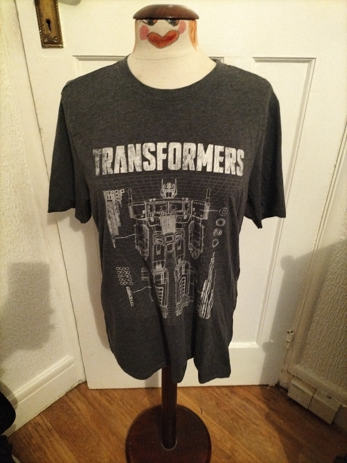Mens Transformers Size Small Grey Short Sleeved Tshirt