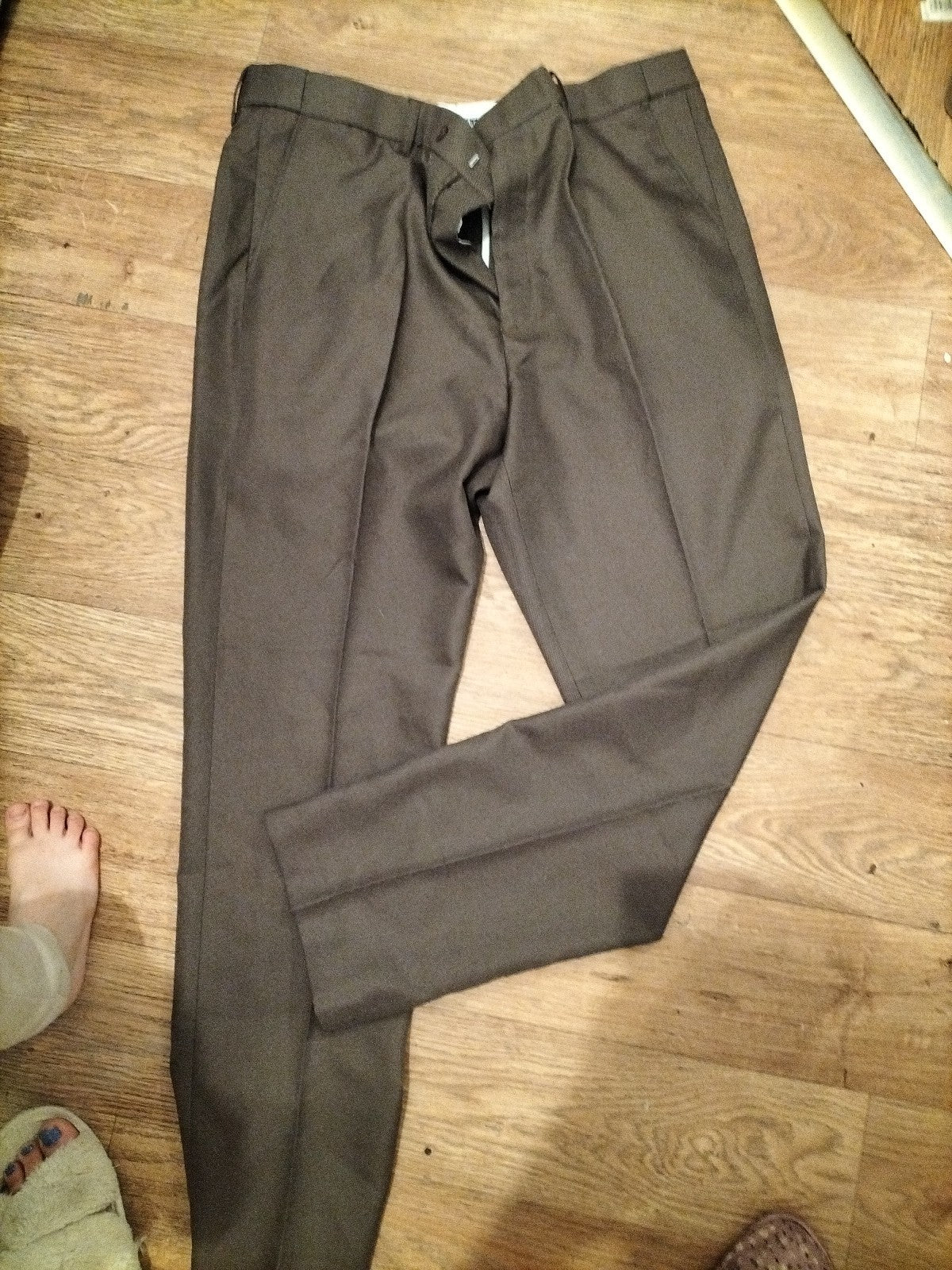 Mens James Holton Size 40/31 Brown Trousers