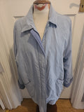 Ladies EWM Size 22 Blue Padded Lined Zip Through Coat