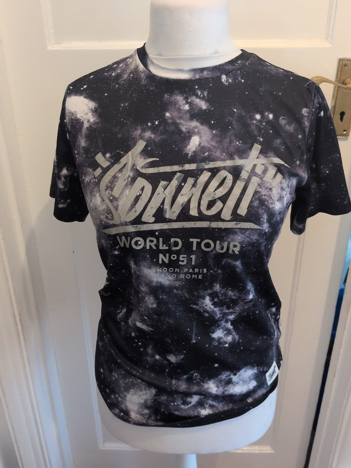 Sonetti 13-15 Years Galaxy Design T-shirt(Heavy Cracking)
