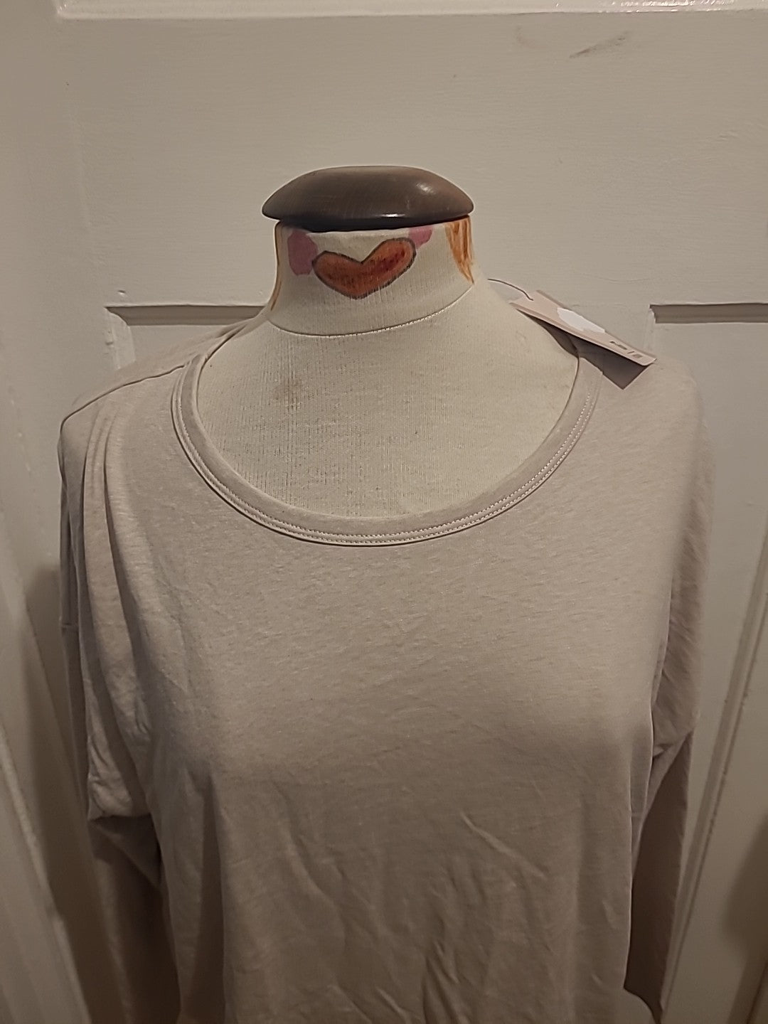 Brand New Tu Size 18 Beige Long Sleeve Blouse