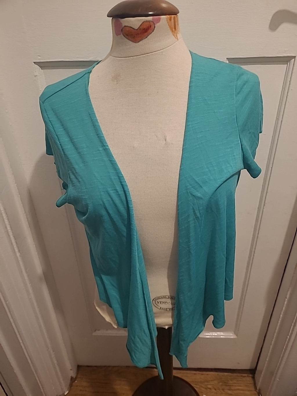 Ladies Per Una Size 16 Green Short Sleeved Shrug