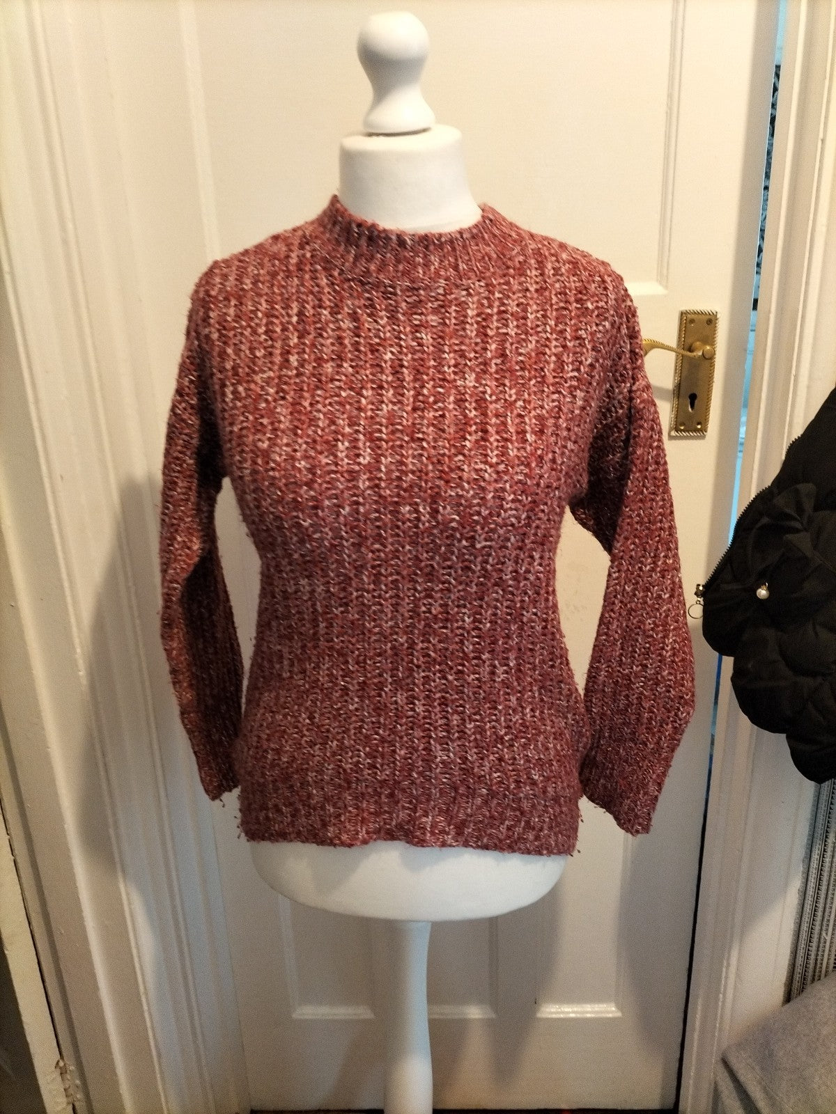 Ladies Primark Size 6-8 Purple Fleck Knit Jumper