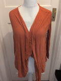 Ladies Tu Size 8 Orange Cardigan
