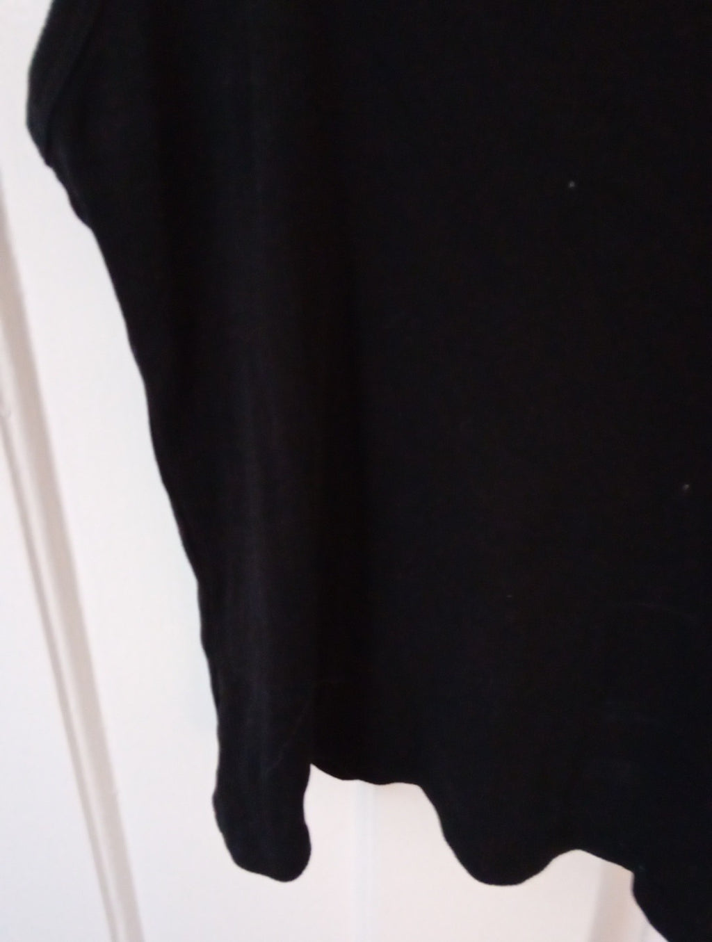 Ladies Black Ribbed Vest T Shirt Bershka Size Small