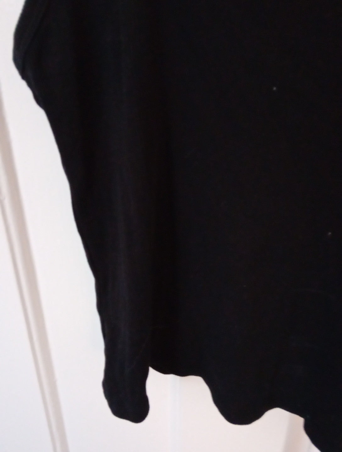 Ladies Black Ribbed Vest T Shirt Bershka Size Small