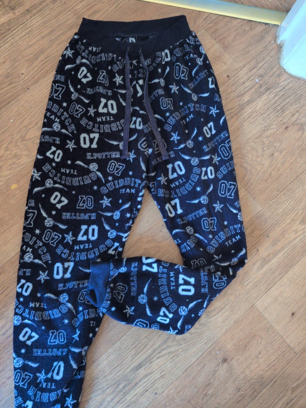 Ladies Primark Size XS Navy And White Pattern Elasticated Pyjama Bottoms