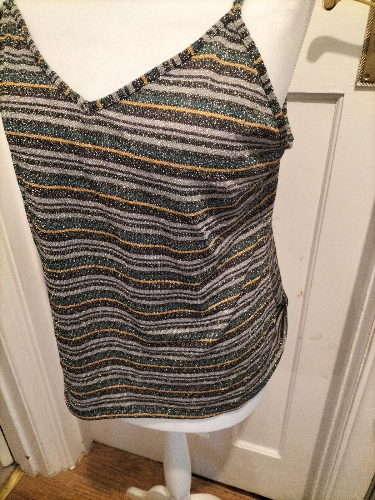 Ladies Tu Size 18 Shimmer Multi Sleeveless Blouse