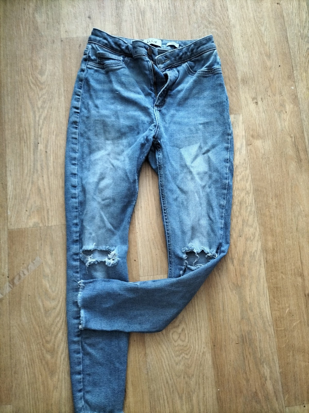 Ladies New Look Size 10 Disco Ripped Jeans