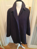 Classic First Avenue Large Purple Cashmere Blend Lined Blazer
