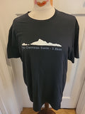 Ladies Gildan Size Large Black Short Sleeved "Swim" Tshirt