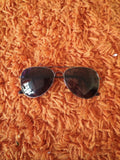 Unisex Silver Tinted Silver Rim Sunglasses