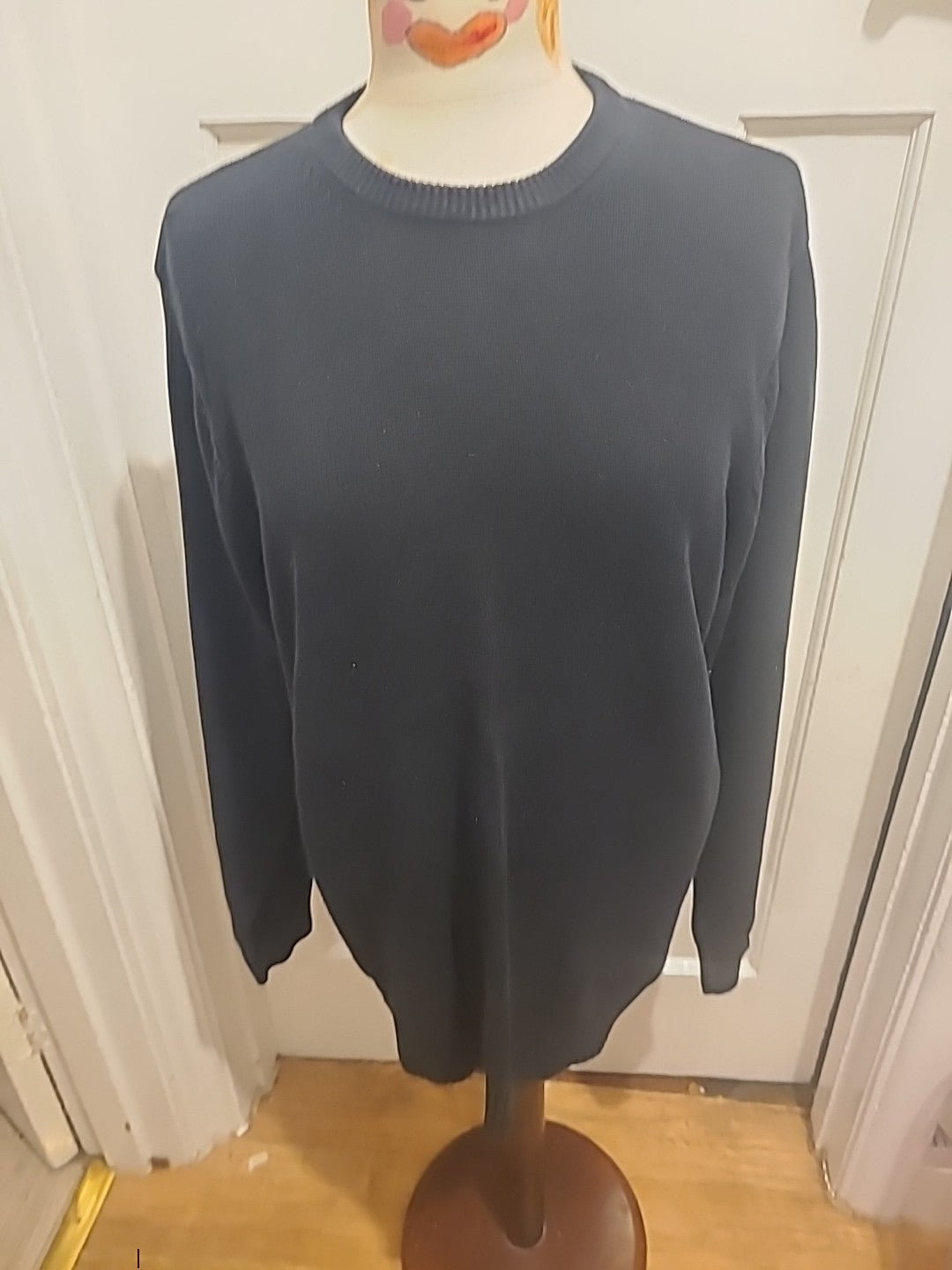 Mens Maine New England Size Small Black Pullover Jumper