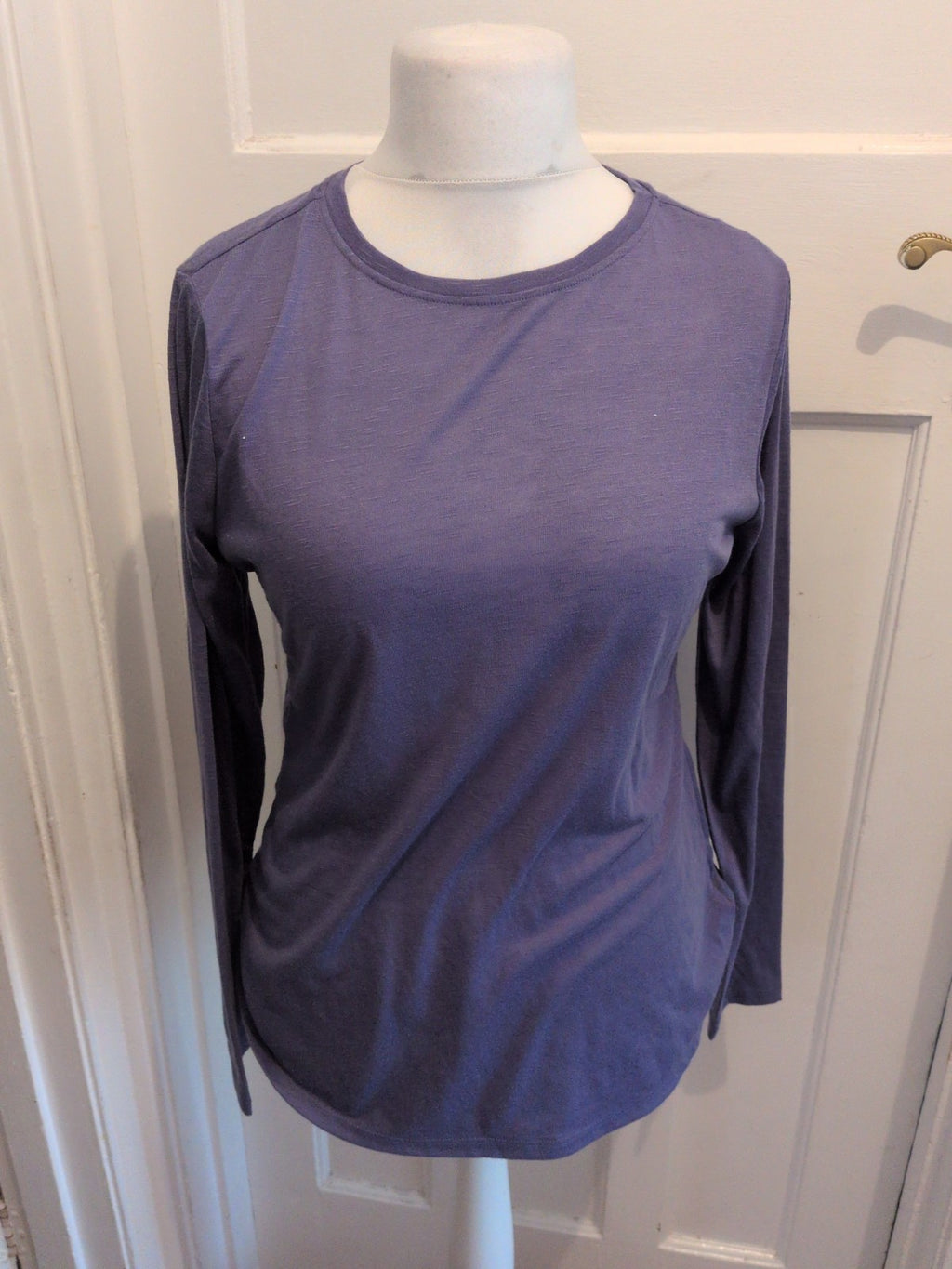 Ladies Next Sp Size 16 Purple Long Sleeve Round Neck T-shirt
